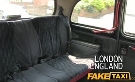 FakeTaxi: Youthful blond takes money for backseat lick job