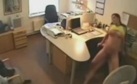 Cheating fiance Fucking man at the office on