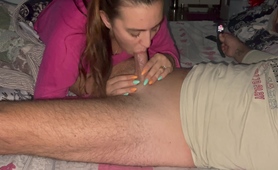 oral sex In The Morning And cum In Mouth. Deepthroat